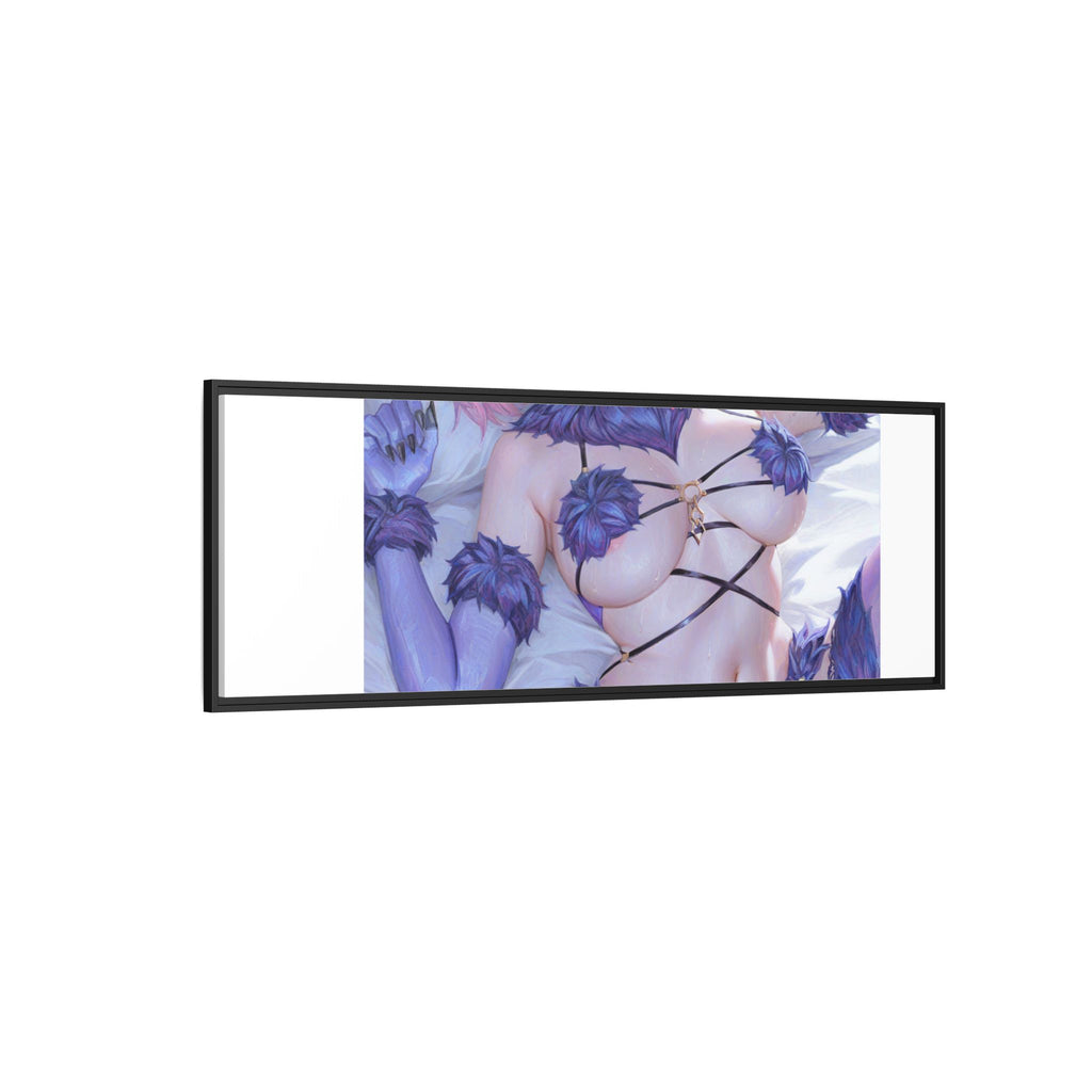 Framed Matte Canvas — Anime Pin-Up Lingerie Art Print