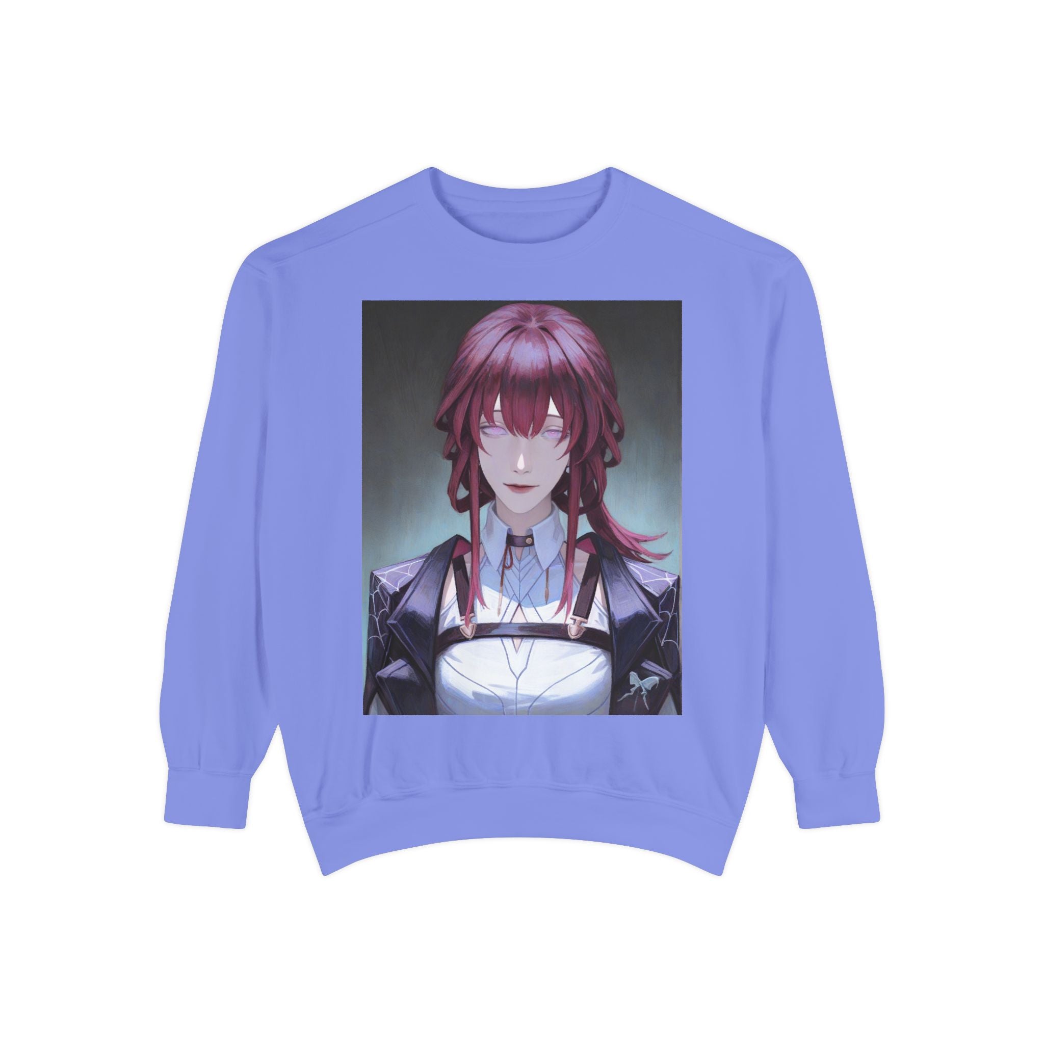Anime Gothic Maid Sweatshirt — Red-Haired Portrait Crewneck
