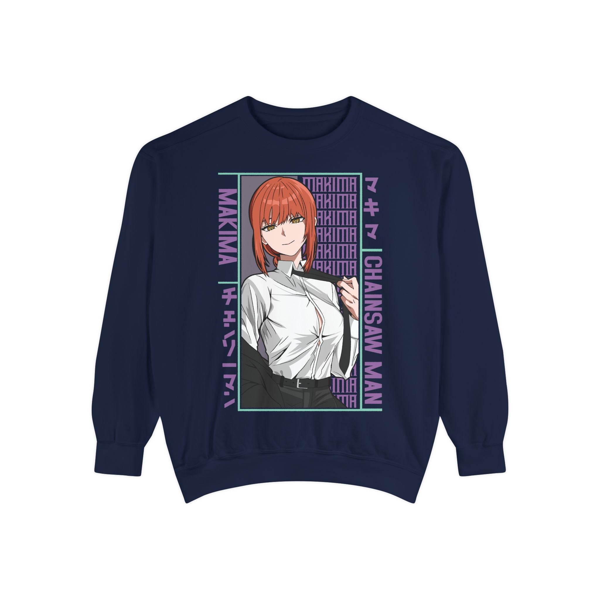 Chainsaw Man Makima Anime Sweatshirt — Manga Panel Graphic Crewneck
