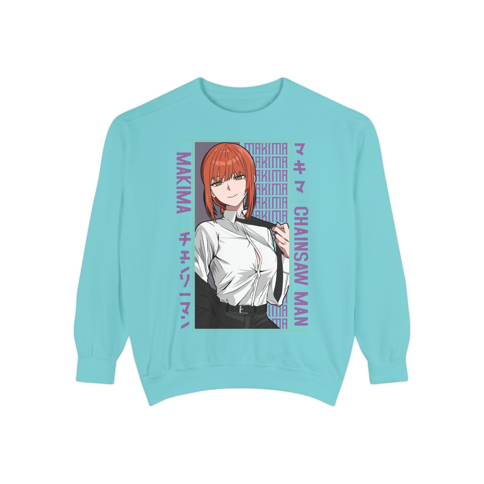 Chainsaw Man Makima Anime Sweatshirt — Manga Panel Graphic Crewneck