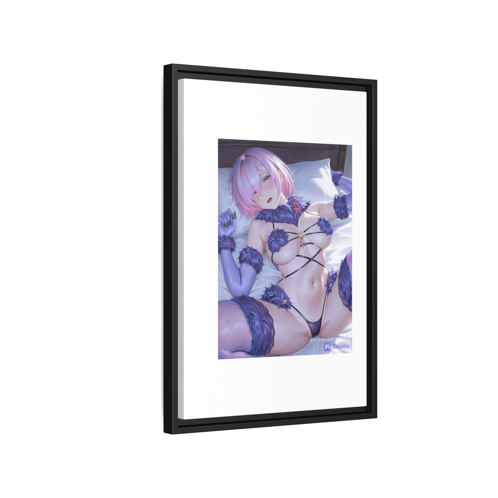 Framed Matte Canvas — Anime Pin-Up Lingerie Art Print