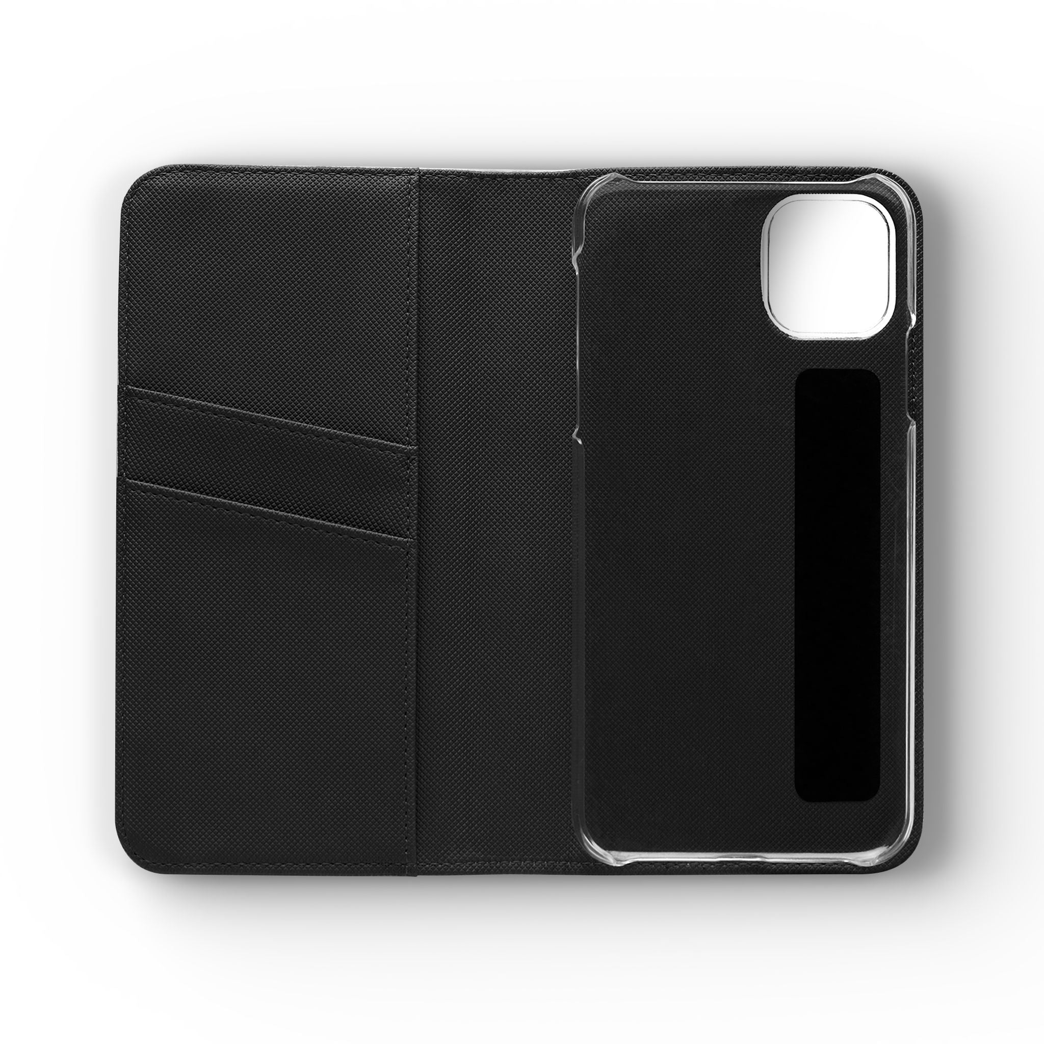 Anime Girl Flip Phone Case — Pink Demon Slayer Style Wallet Cover