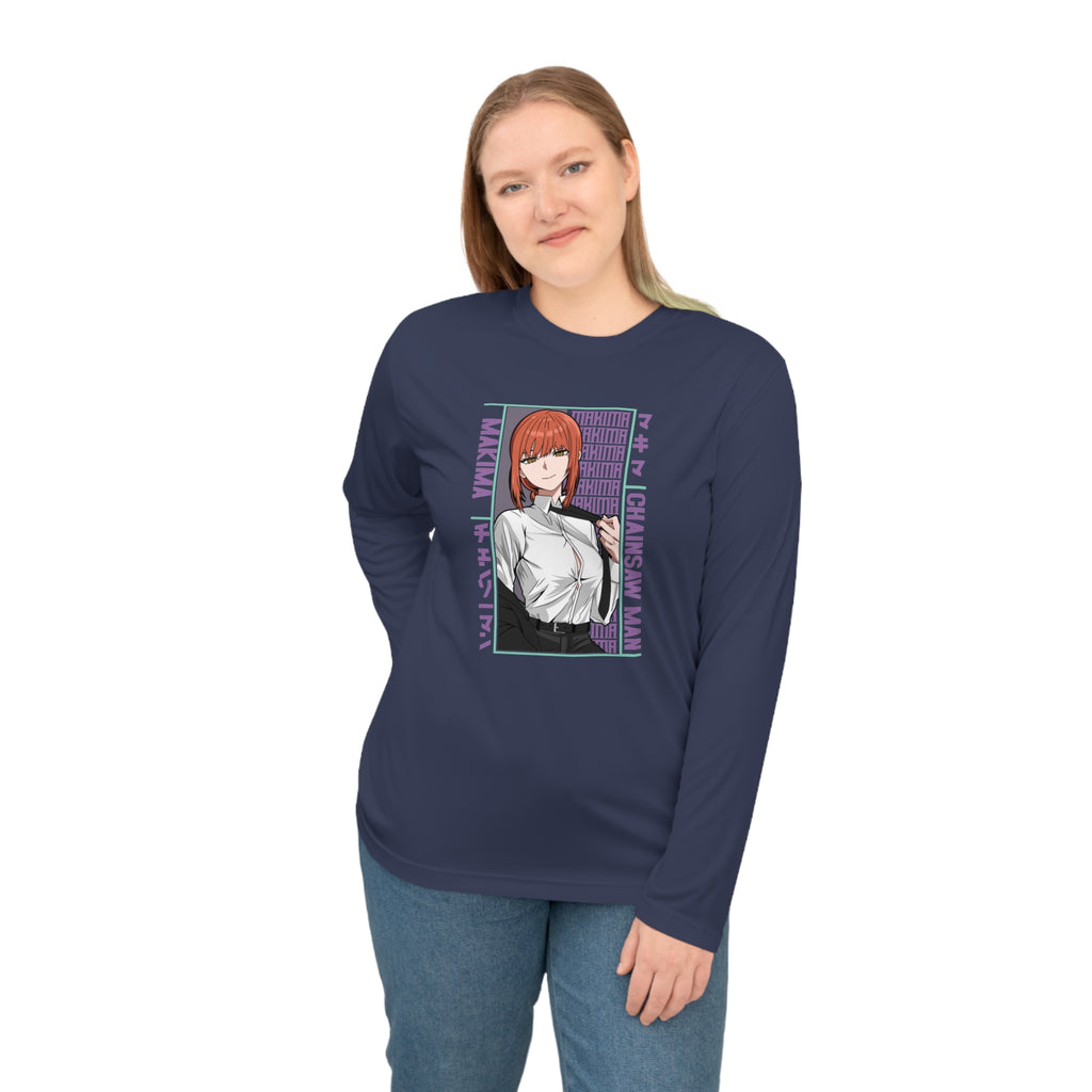 Anime Detective Long Sleeve Shirt — Chainsaw Man Makima Graphic