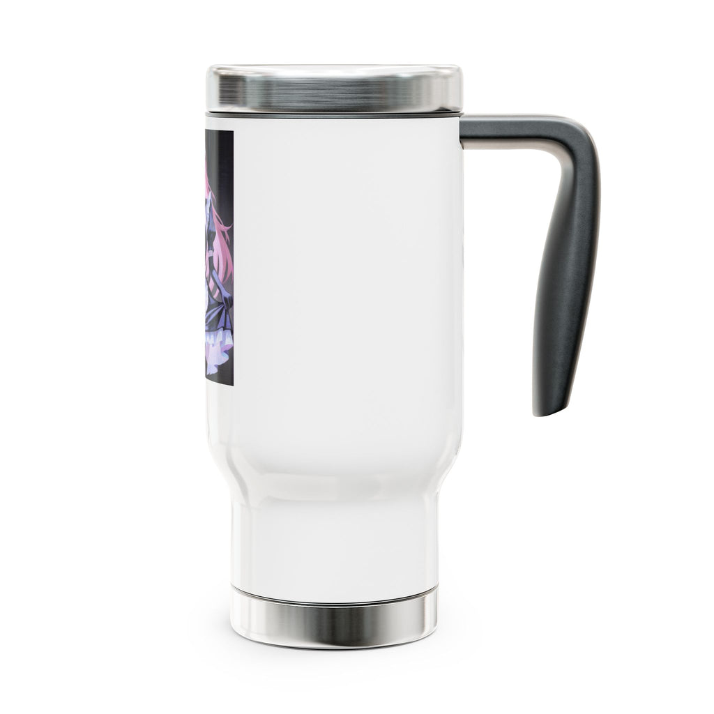 Anime Maid Travel Mug — 14oz Stainless Steel Handle Tumbler