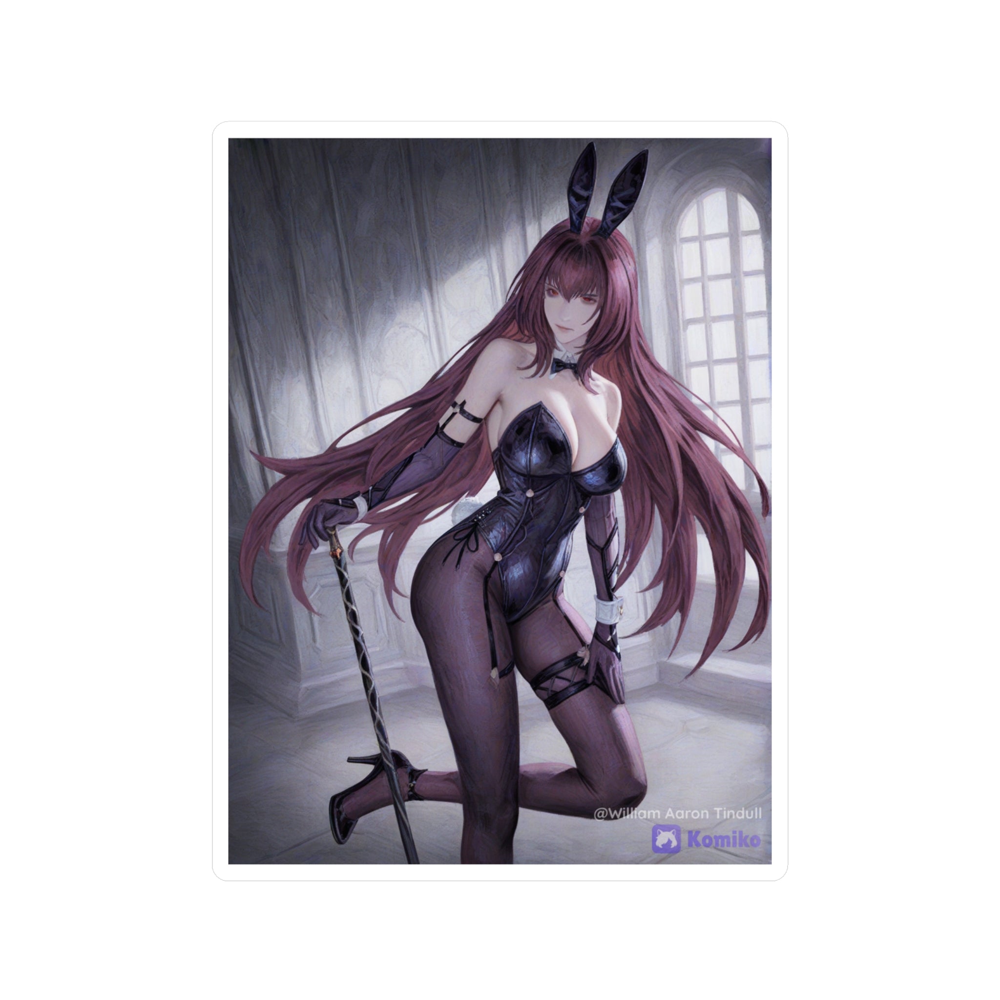 Bunny Girl Anime Vinyl Sticker — Kiss-Cut Decorative Decal