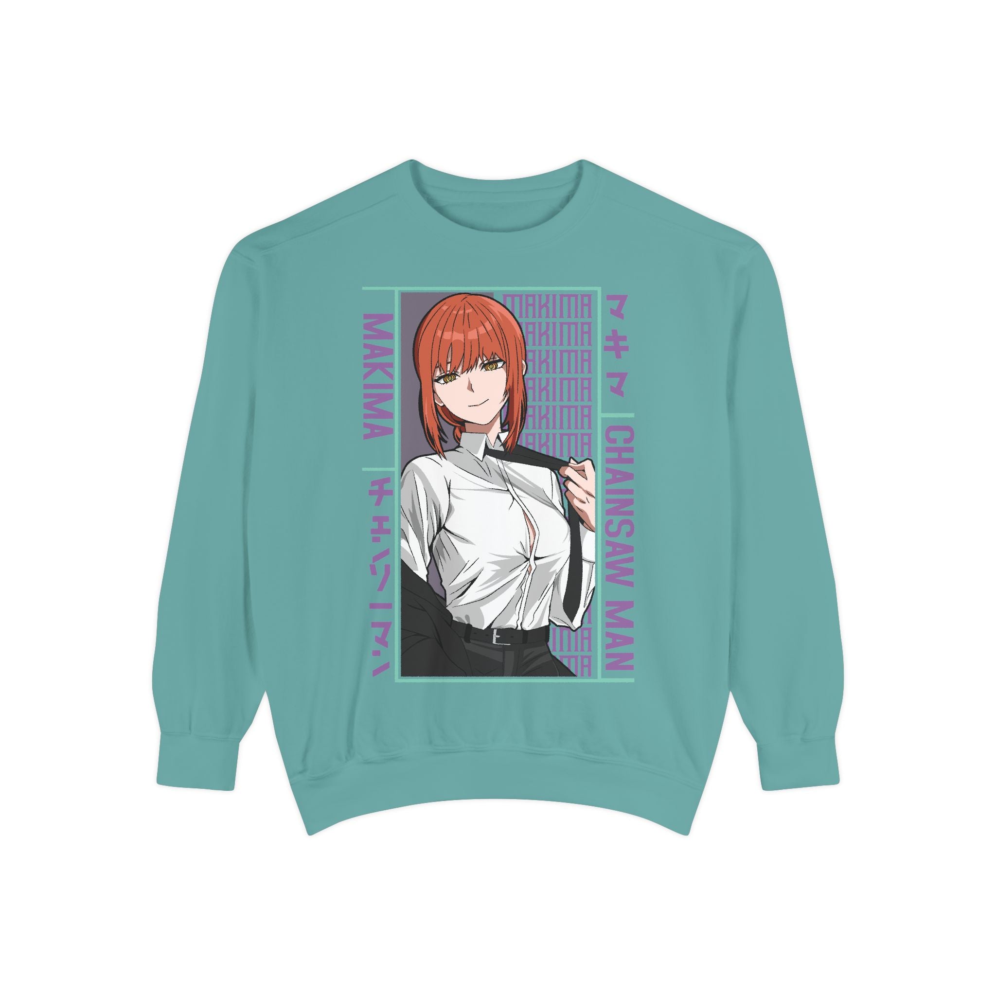 Chainsaw Man Makima Anime Sweatshirt — Manga Panel Graphic Crewneck
