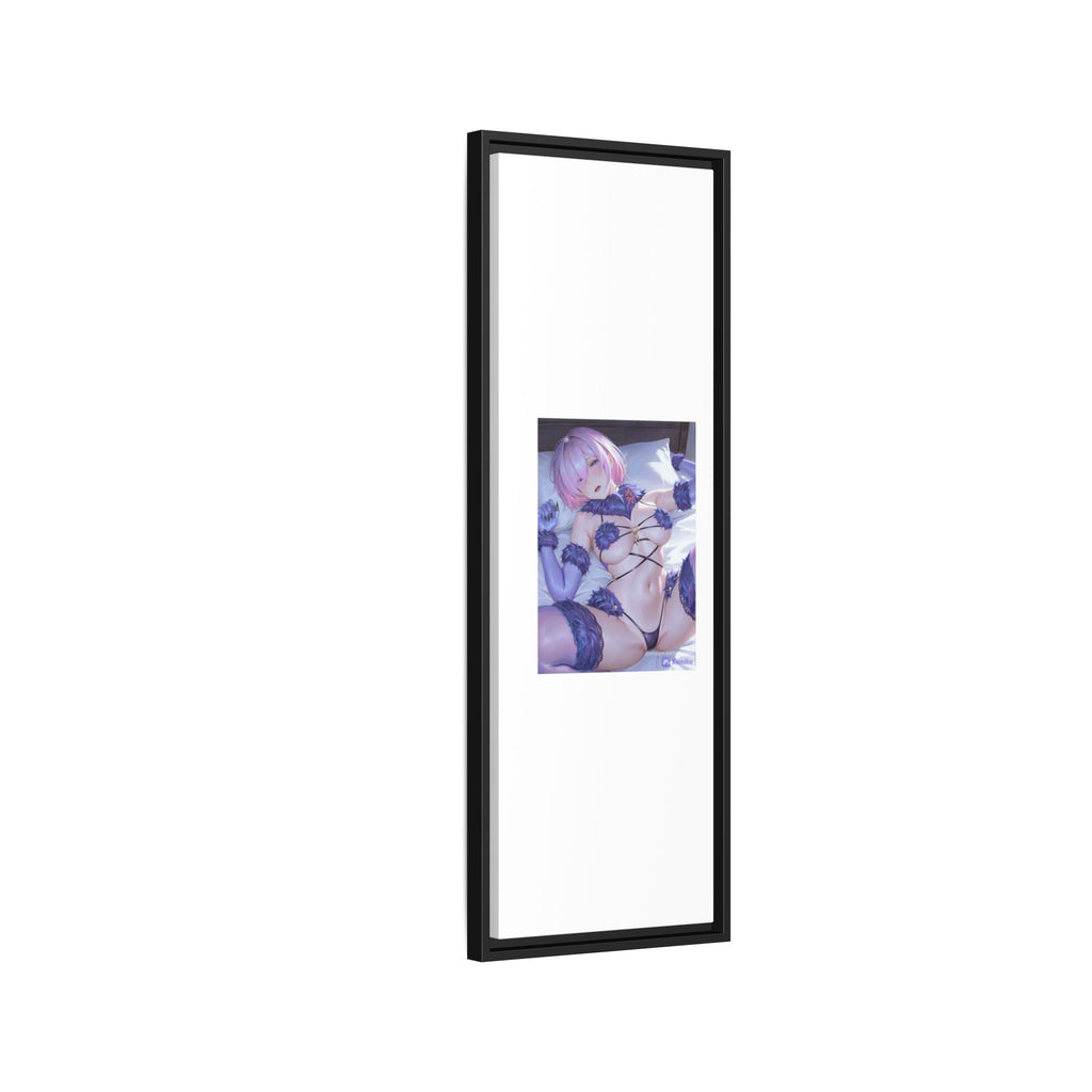Framed Matte Canvas — Anime Pin-Up Lingerie Art Print