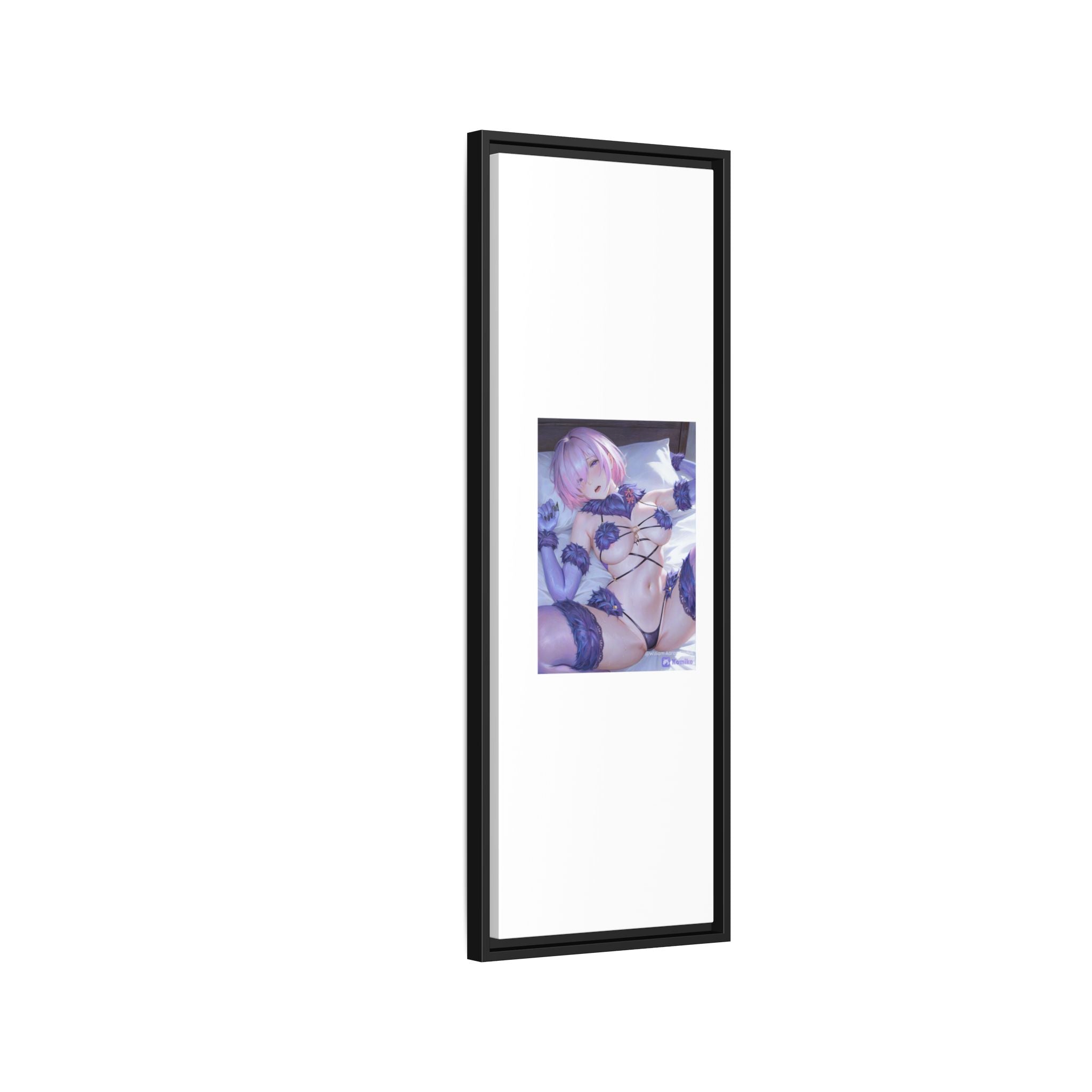 Framed Matte Canvas — Anime Pin-Up Lingerie Art Print