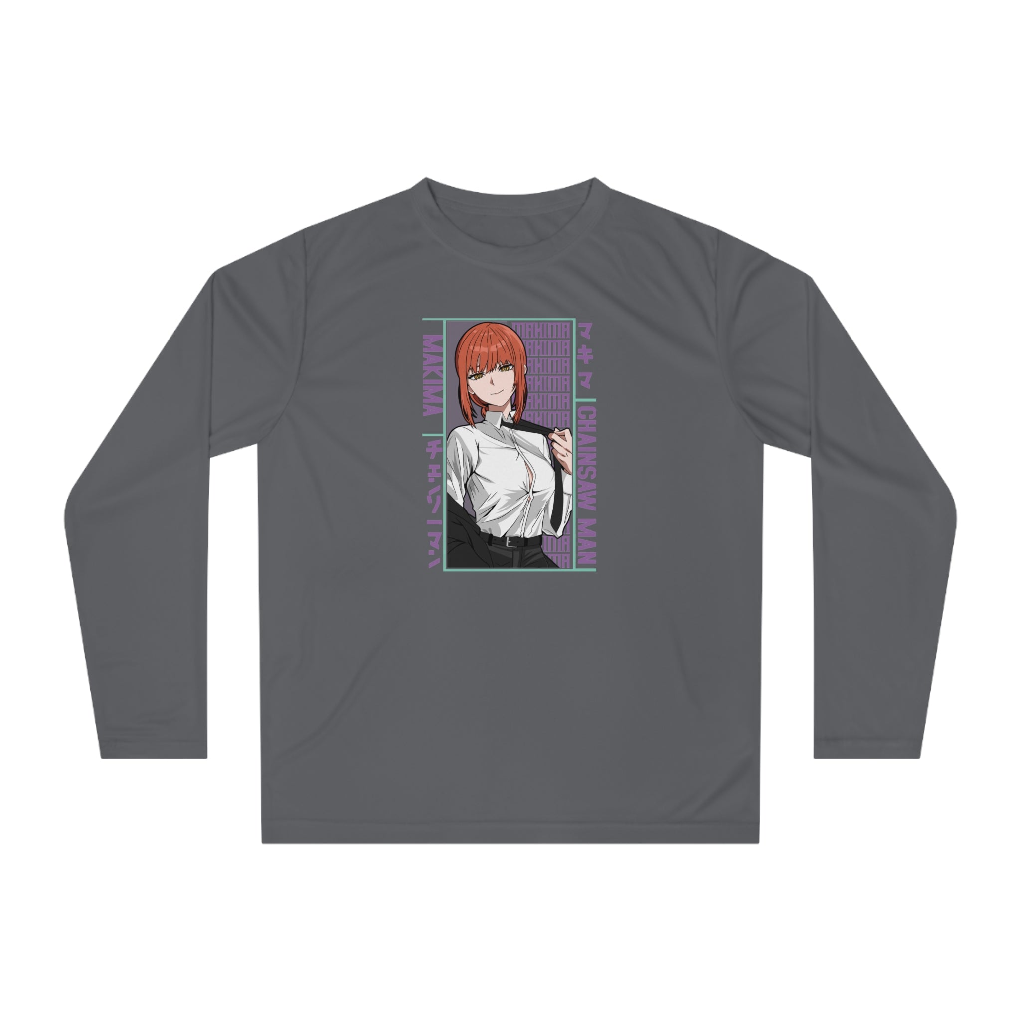 Anime Detective Long Sleeve Shirt — Chainsaw Man Makima Graphic