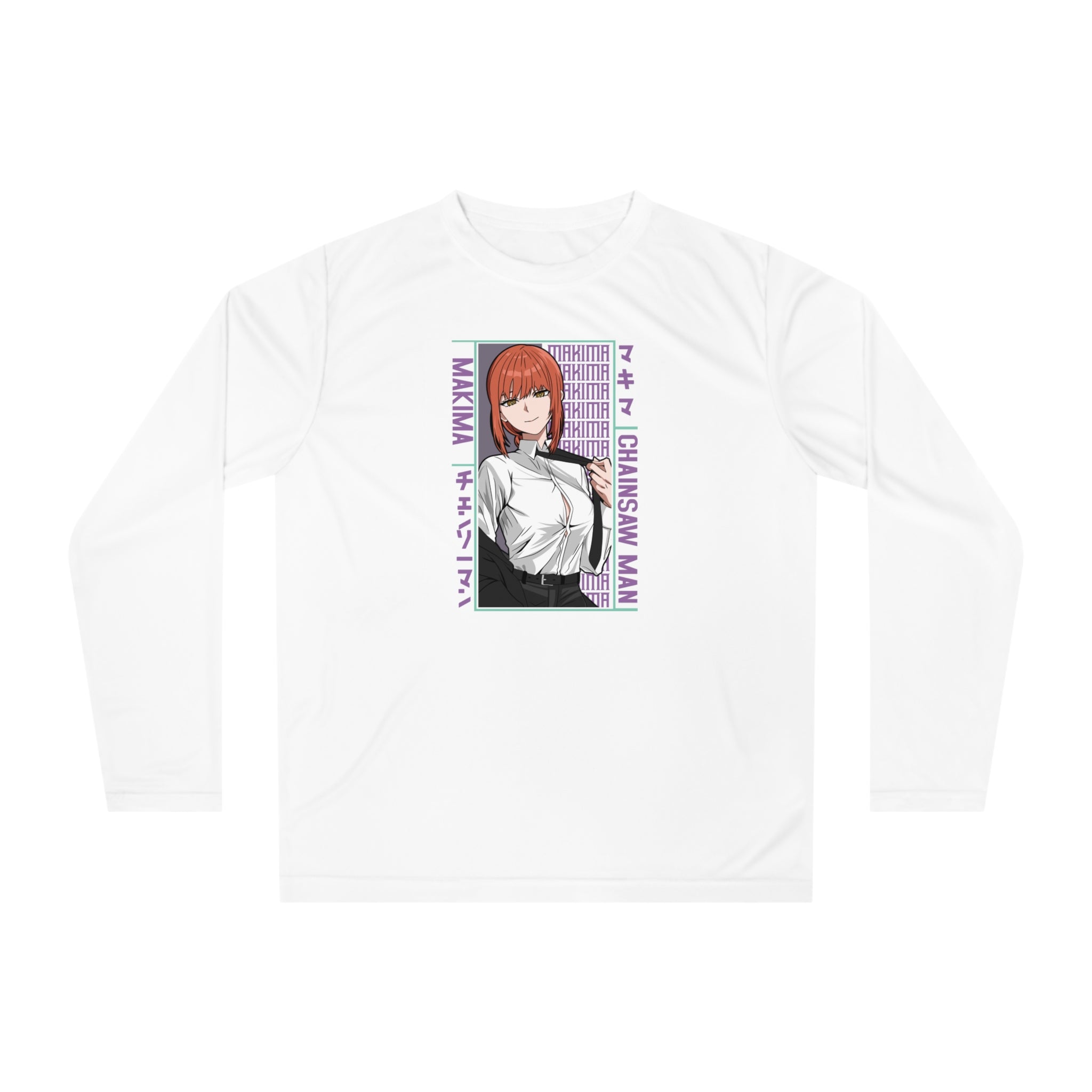 Anime Detective Long Sleeve Shirt — Chainsaw Man Makima Graphic