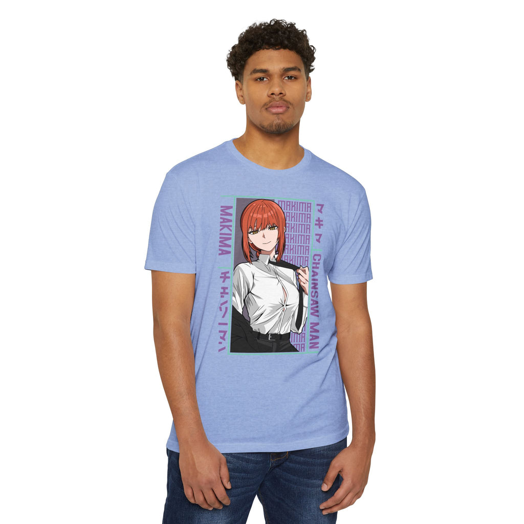 Makima Chainsaw Man Anime Graphic T-Shirt — Japanese Text Design