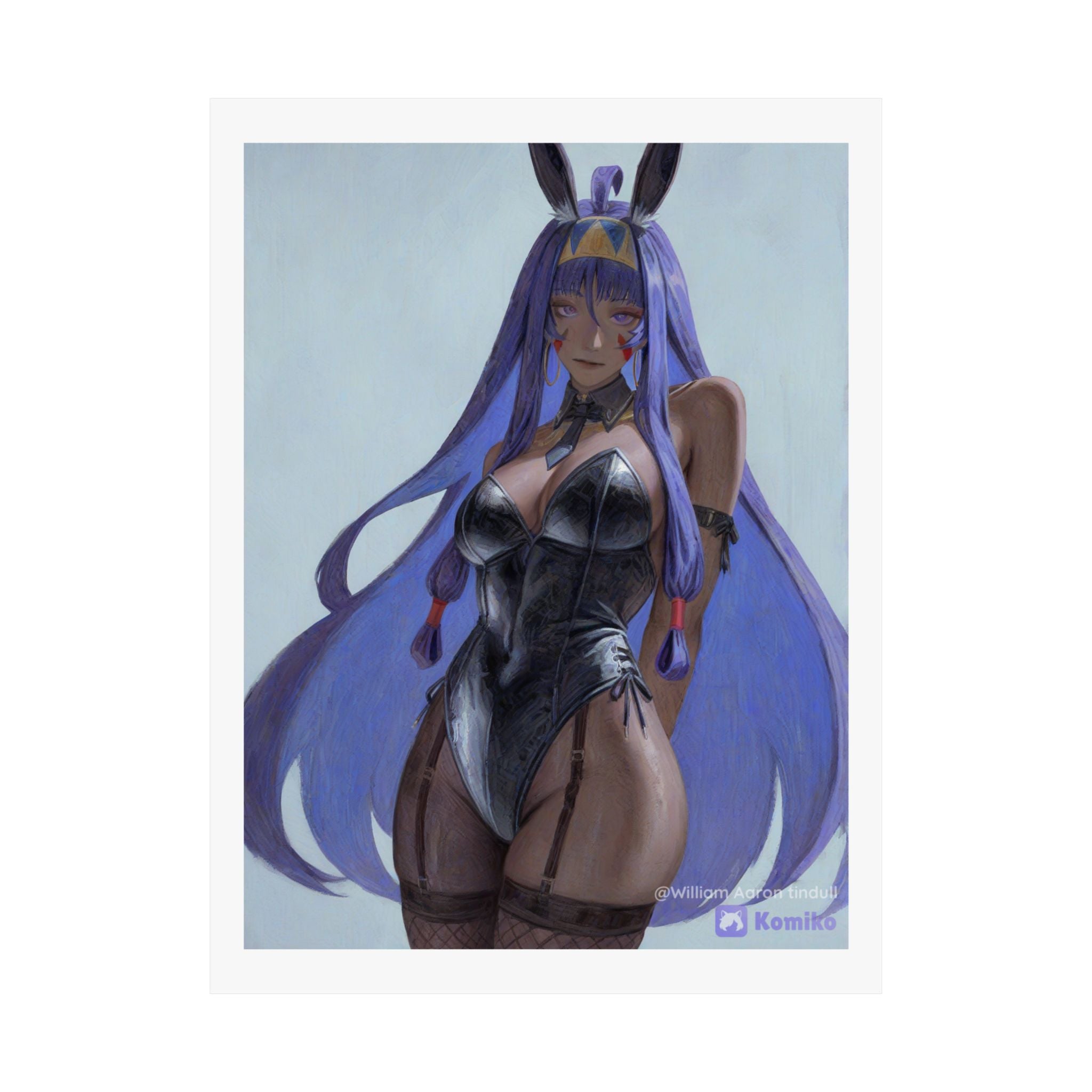 Bunny Girl Anime Matte Poster — Vertical Art Print