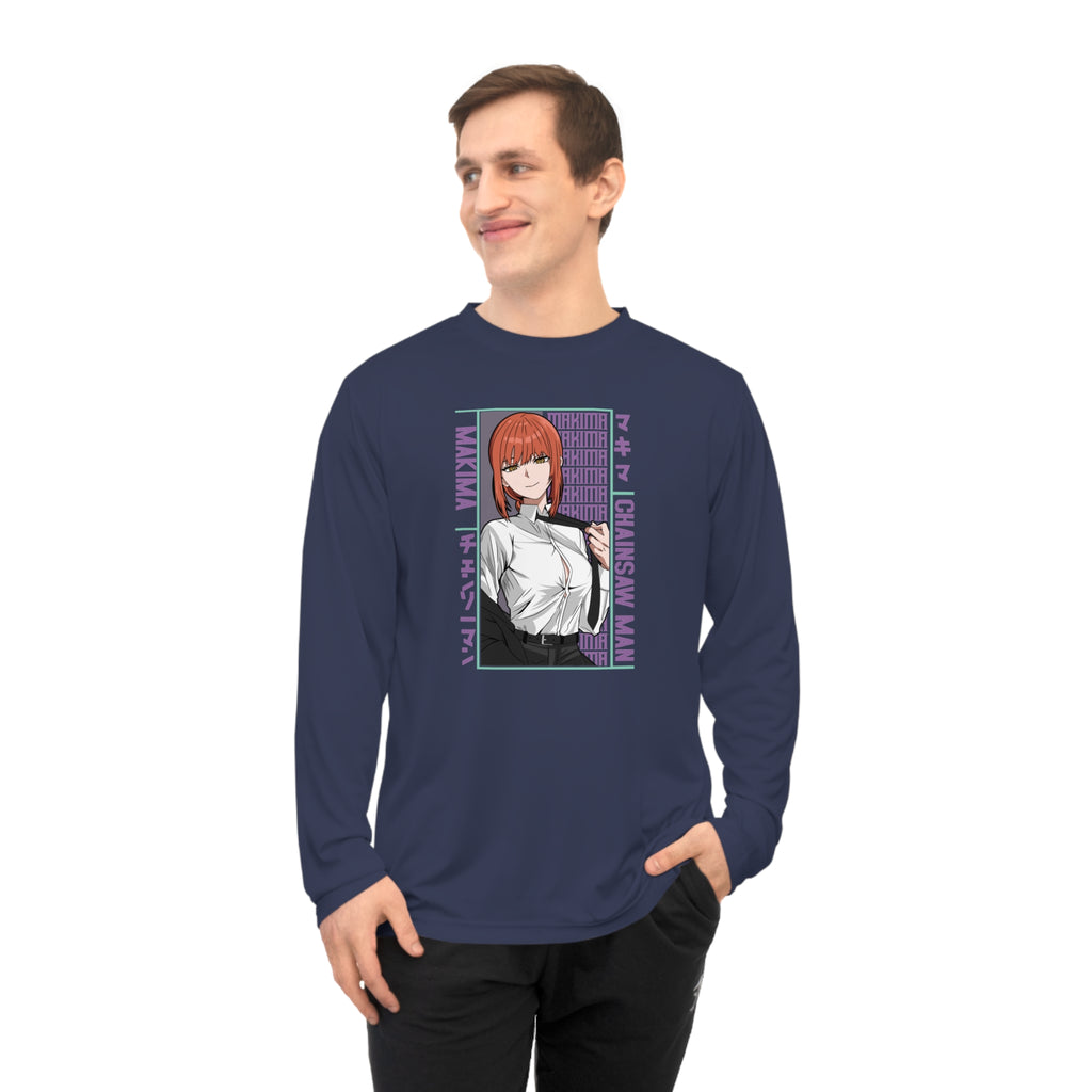 Anime Detective Long Sleeve Shirt — Chainsaw Man Makima Graphic