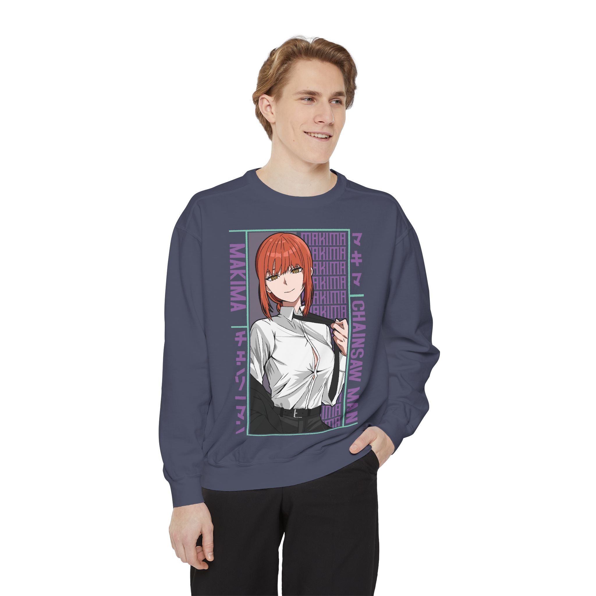 Chainsaw Man Makima Anime Sweatshirt — Manga Panel Graphic Crewneck