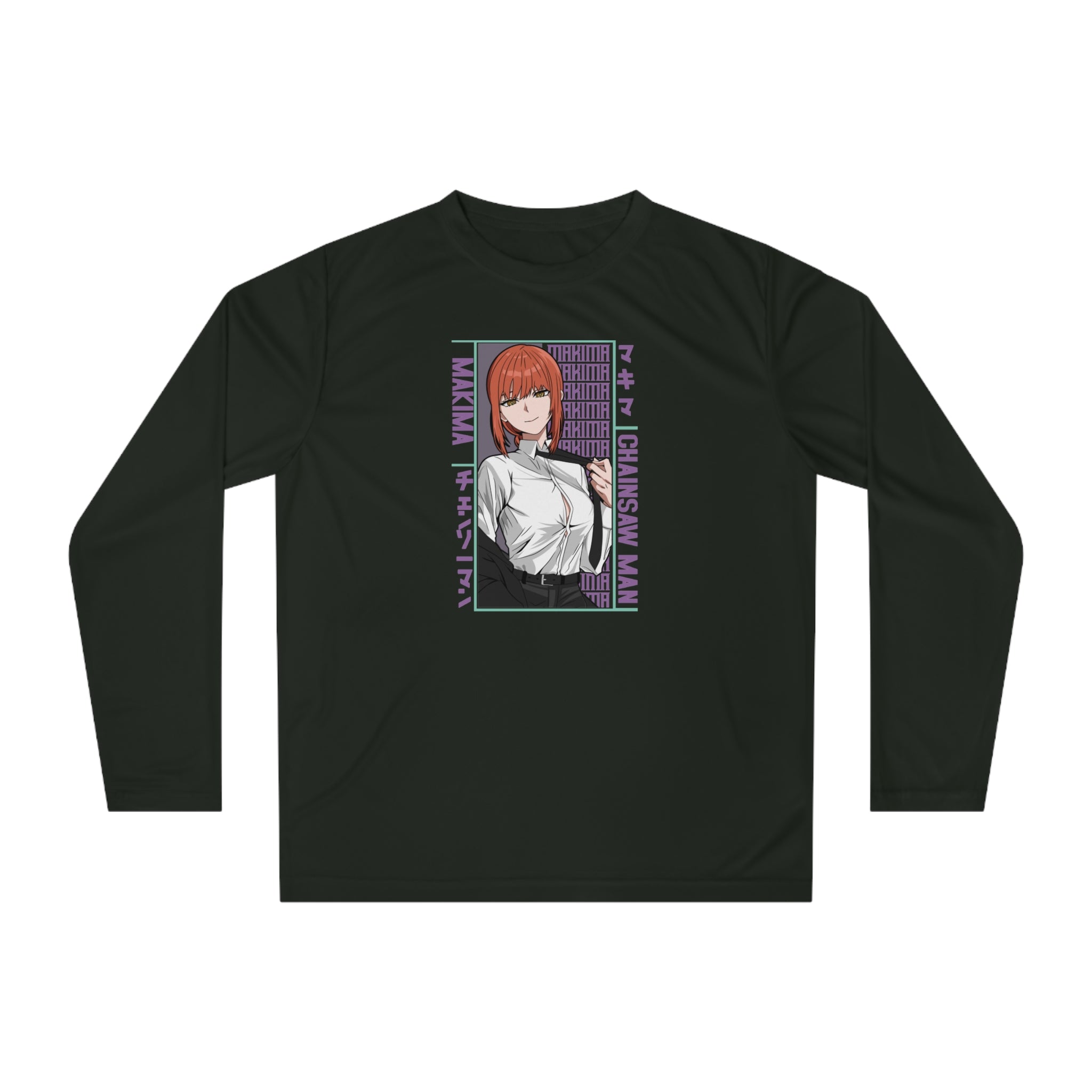 Anime Detective Long Sleeve Shirt — Chainsaw Man Makima Graphic