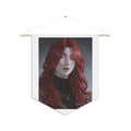 Red-Haired Portrait Pennant — Moody Gothic Wall Banner