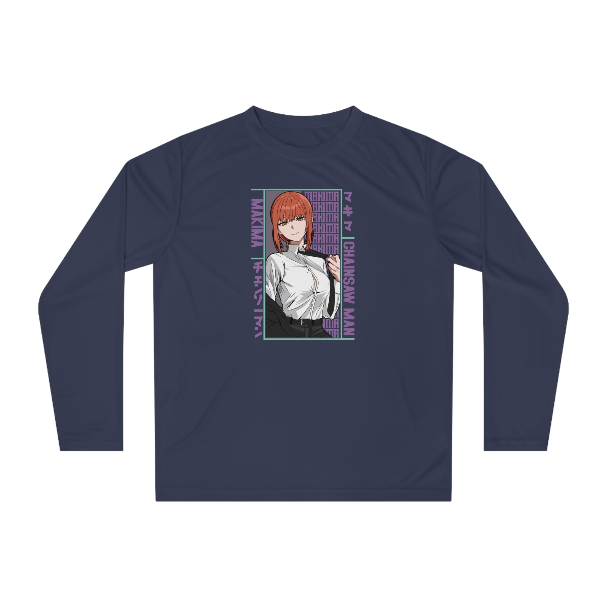 Anime Detective Long Sleeve Shirt — Chainsaw Man Makima Graphic