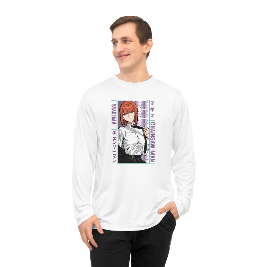 Anime Detective Long Sleeve Shirt — Chainsaw Man Makima Graphic