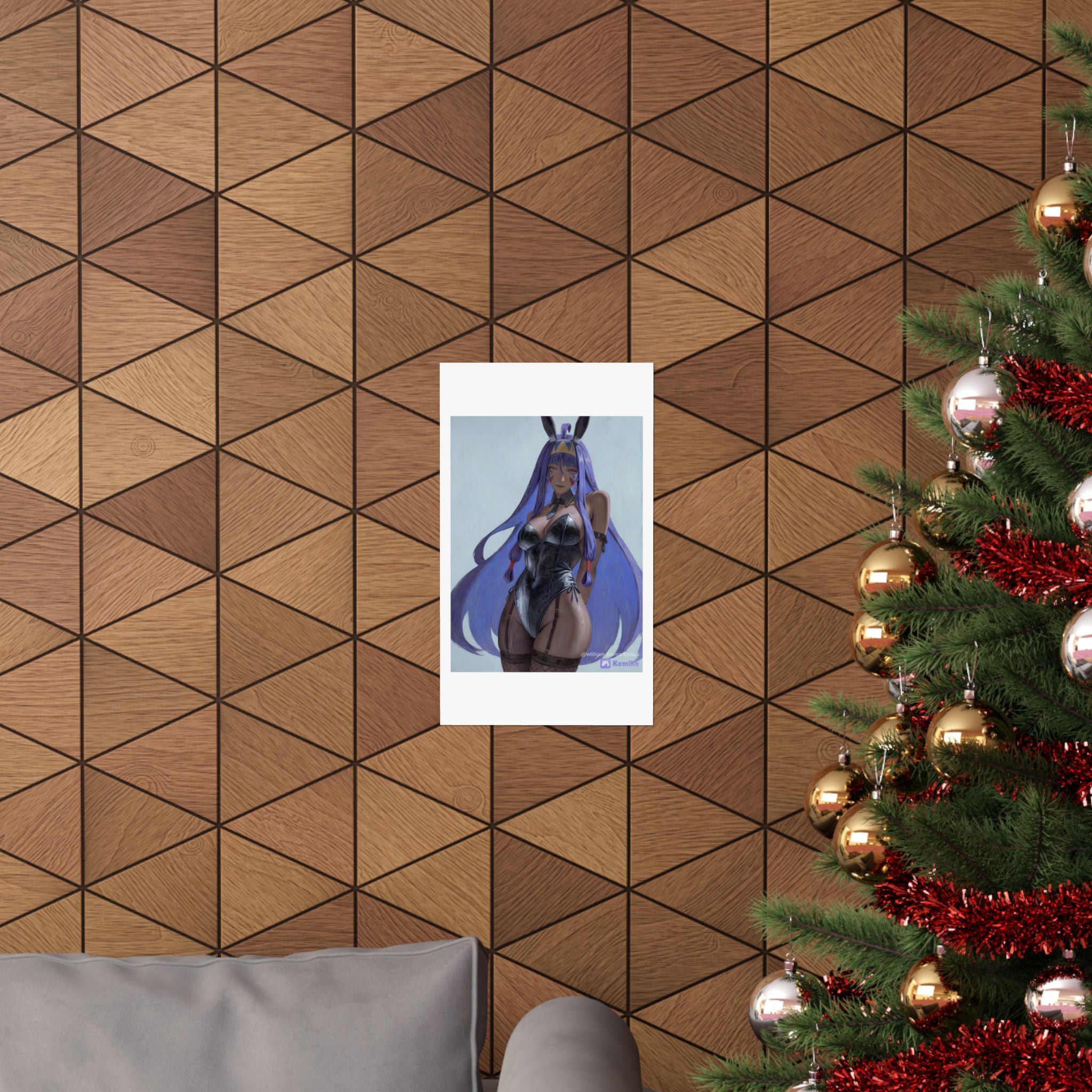 Bunny Girl Anime Matte Poster — Vertical Art Print