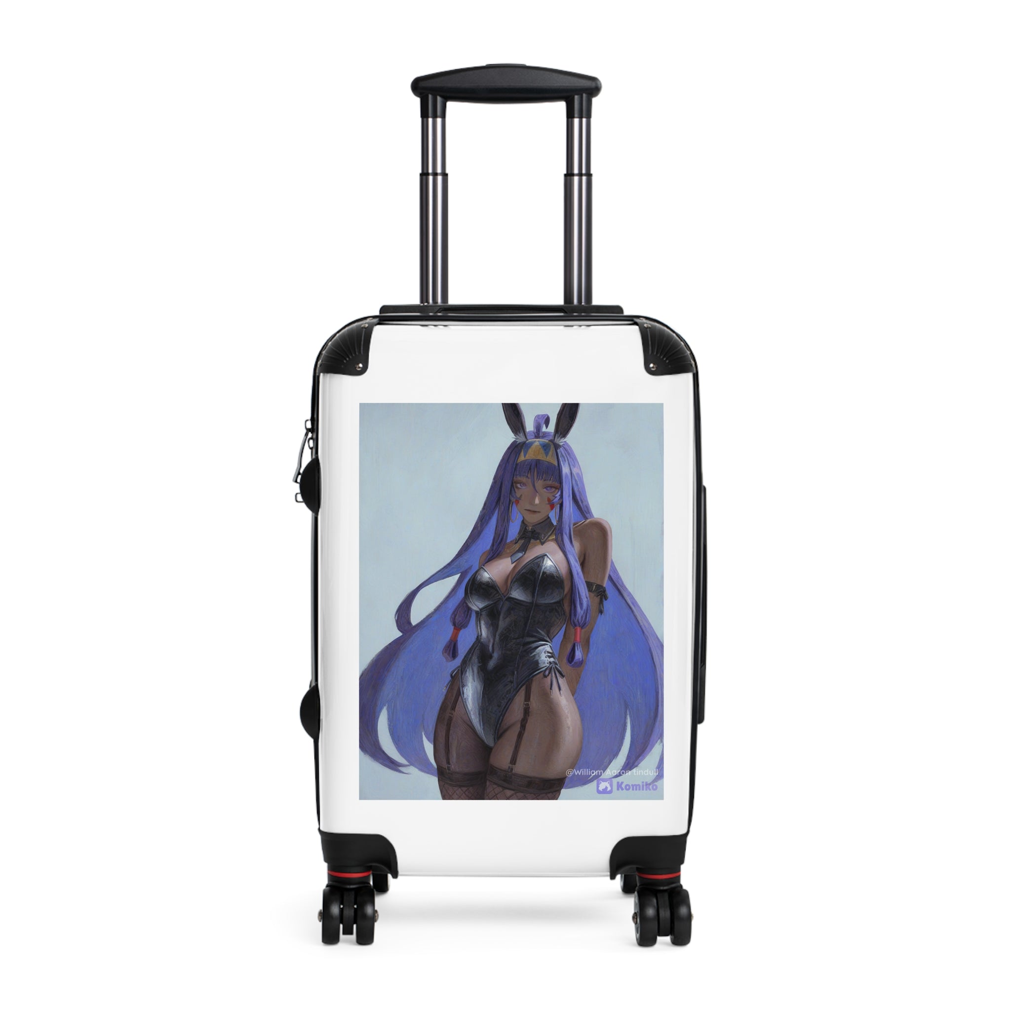 Anime Bunny Girl Carry-On Suitcase — Purple Vibes Travel Luggage