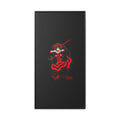 Anime Warrior Red Black Matte Canvas Print — Framed Wall Art
