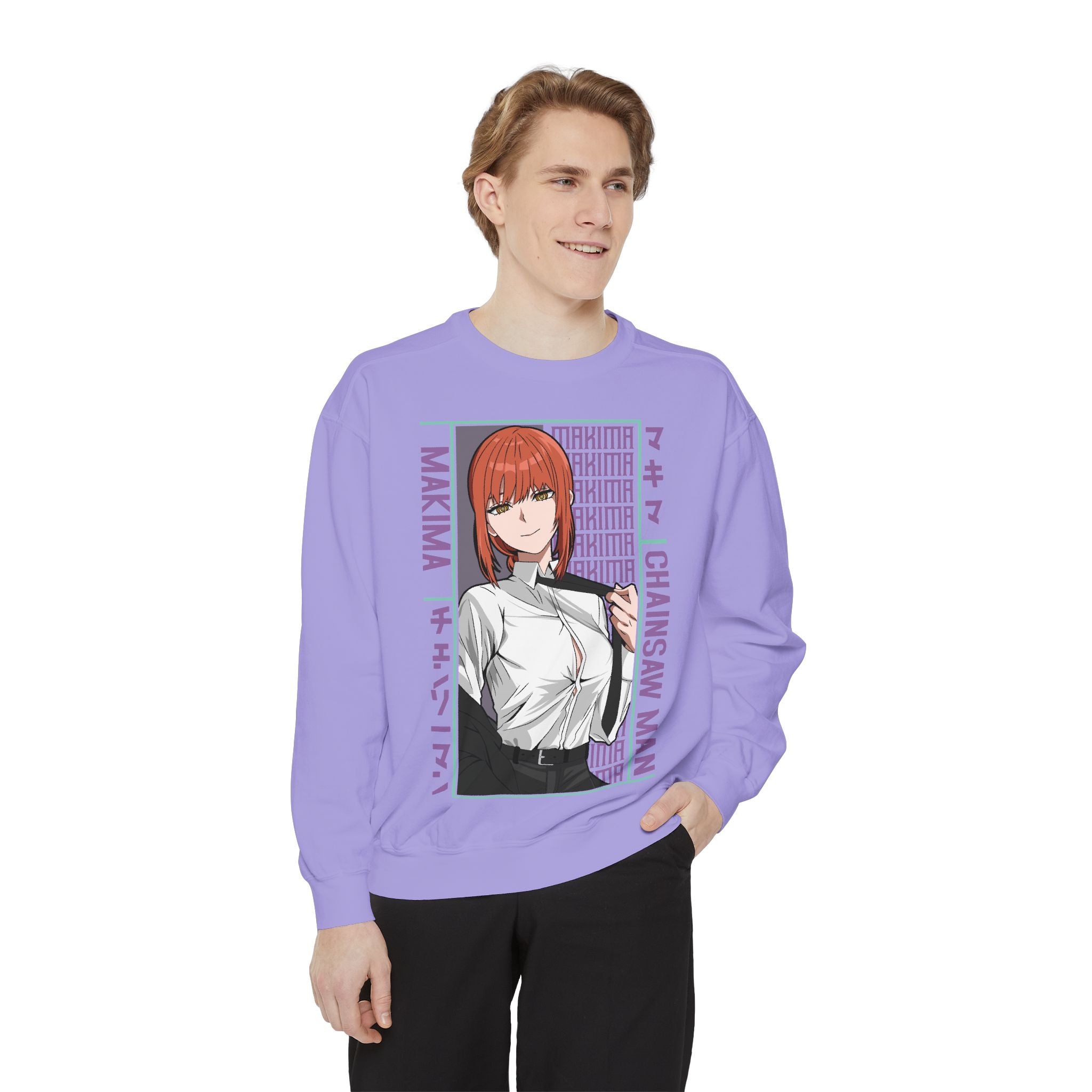 Chainsaw Man Makima Anime Sweatshirt — Manga Panel Graphic Crewneck