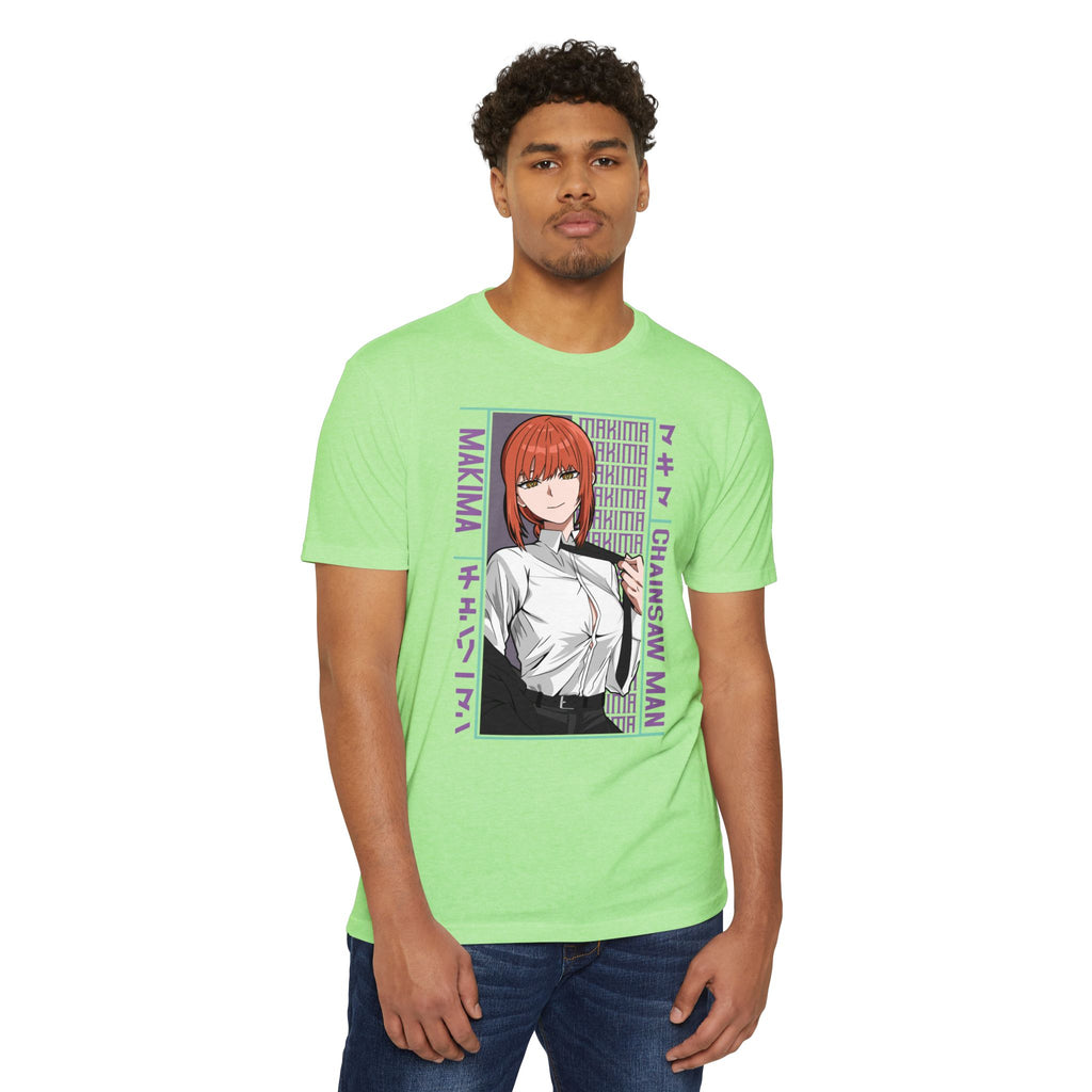 Makima Chainsaw Man Anime Graphic T-Shirt — Japanese Text Design