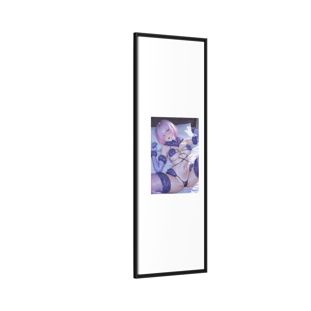 Framed Matte Canvas — Anime Pin-Up Lingerie Art Print