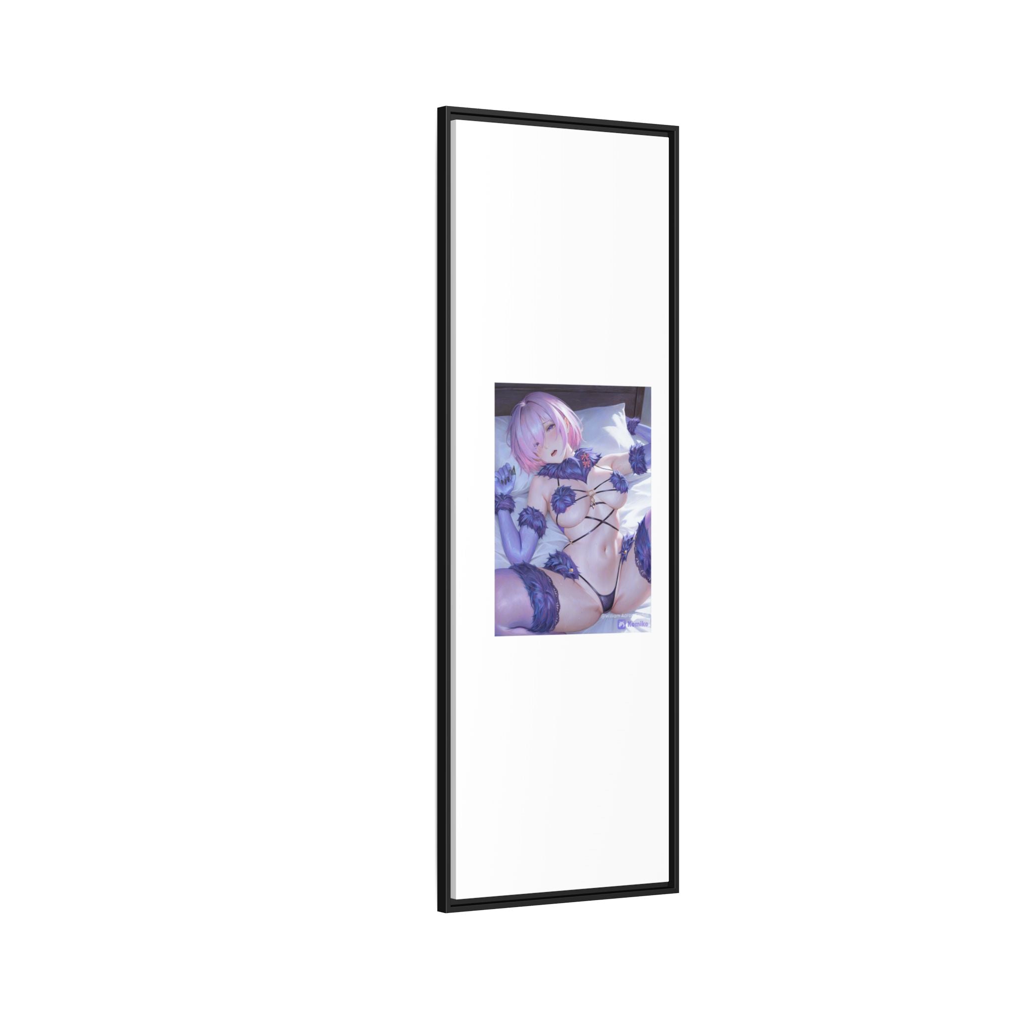 Framed Matte Canvas — Anime Pin-Up Lingerie Art Print