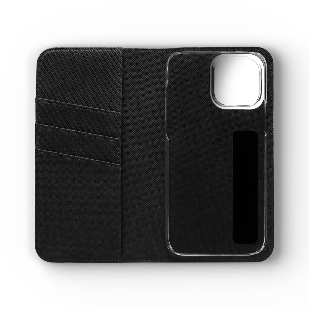 Anime Girl Flip Phone Case — Pink Demon Slayer Style Wallet Cover