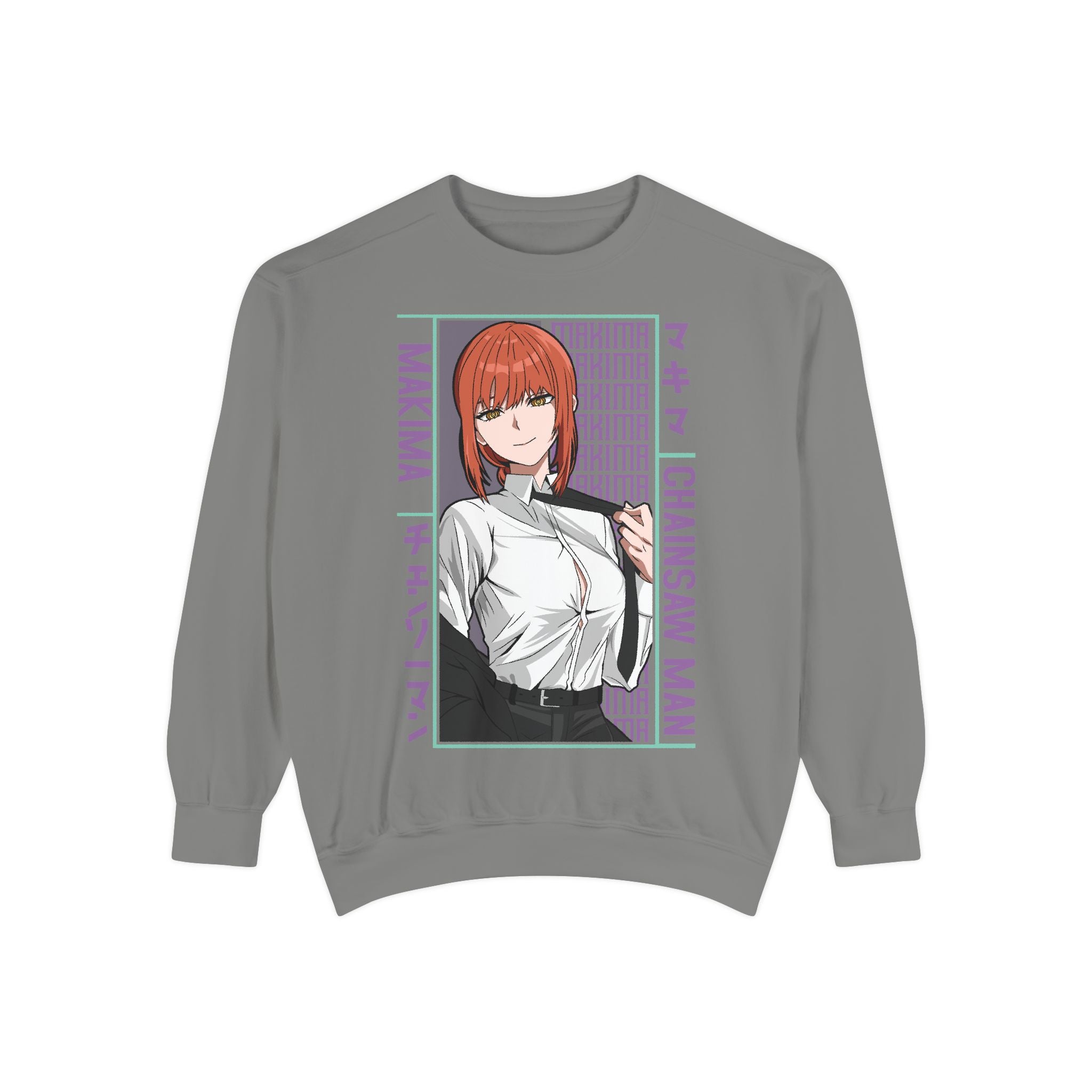 Chainsaw Man Makima Anime Sweatshirt — Manga Panel Graphic Crewneck